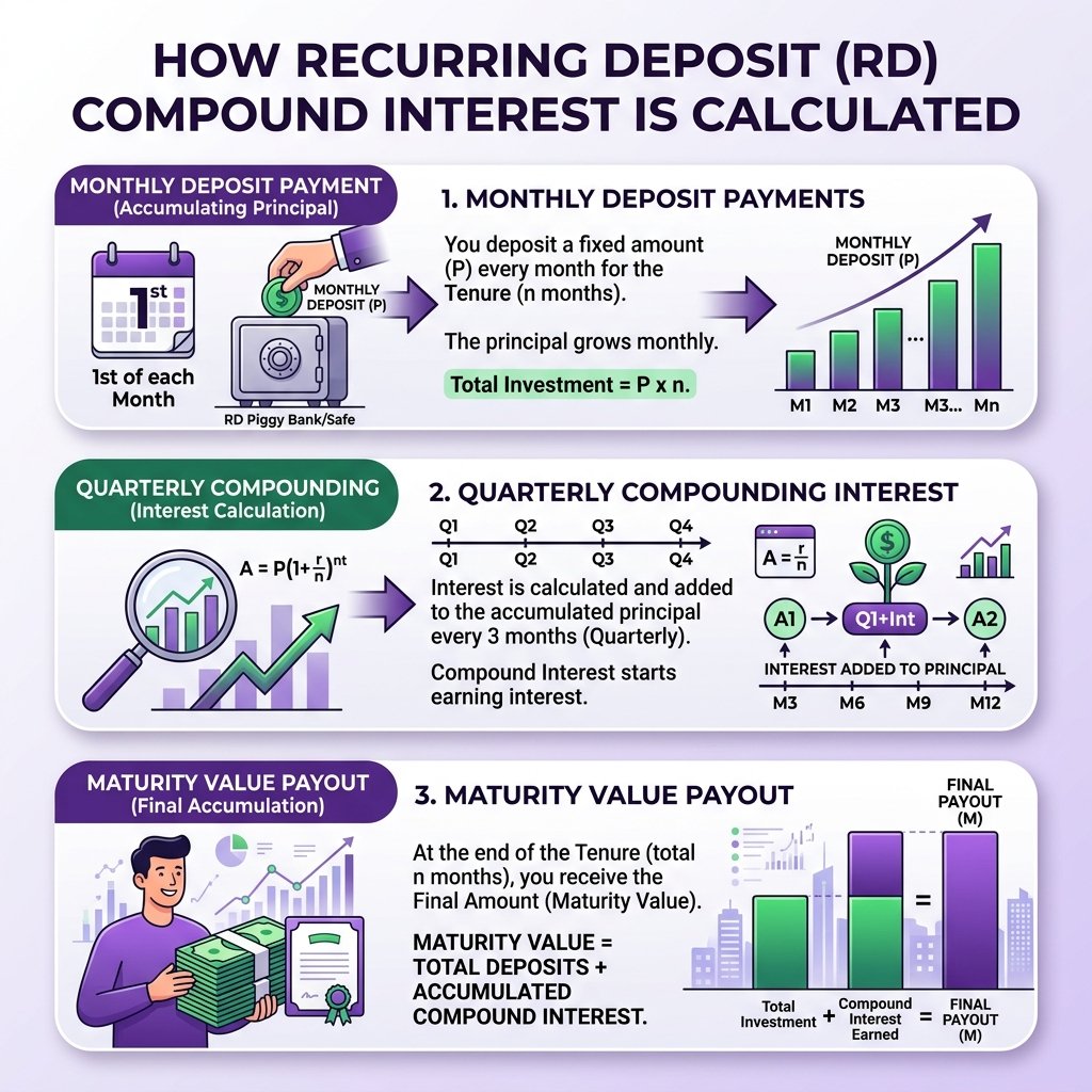 How to Calculate RD Interest Rate & Maturity Step by Step