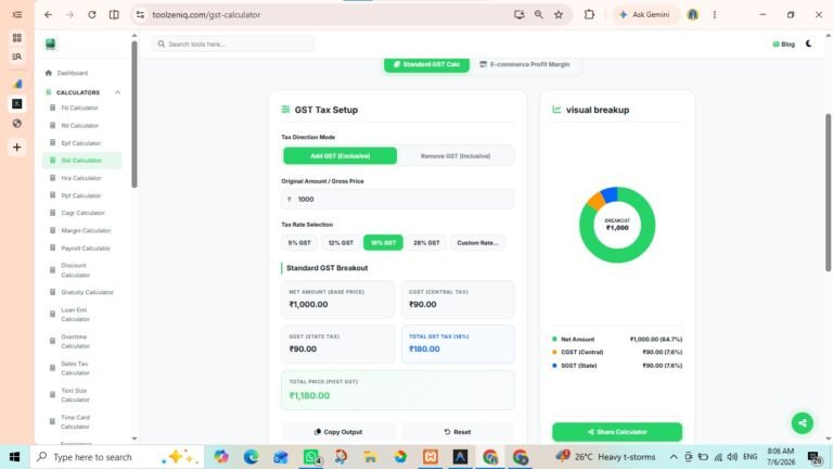 GST Calculator: How to Instantly Calculate GST (18%, 12%, 5%) on Any Product
